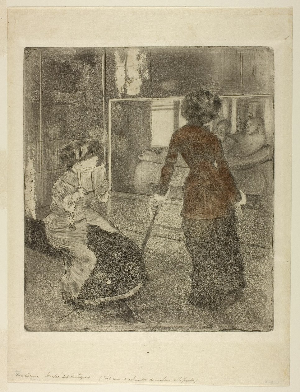 Mary Cassatt at the Louvre: The Etruscan Gallery by Hilaire Germain Edgar Degas