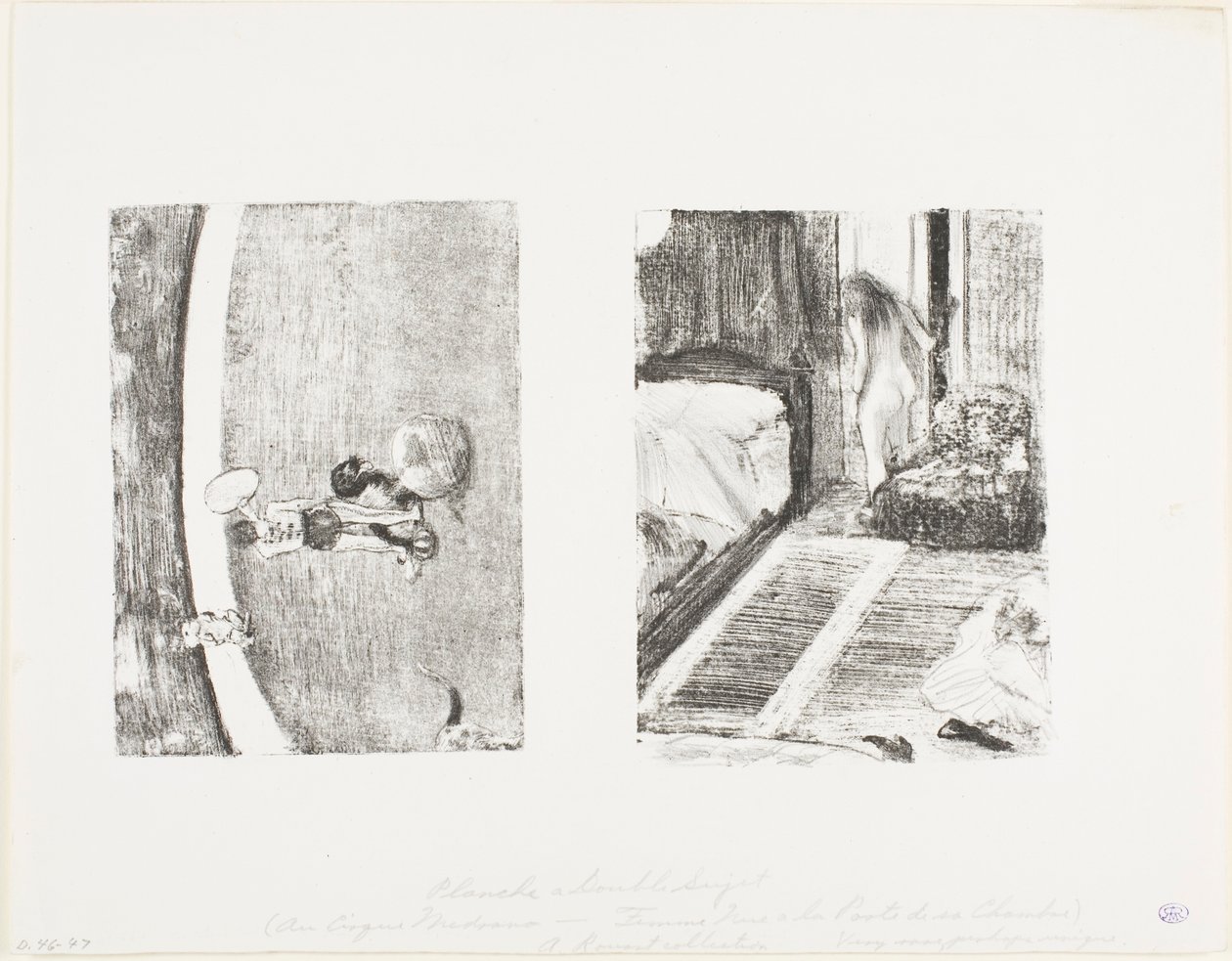 Nude Woman at the Door of her Room by Hilaire Germain Edgar Degas