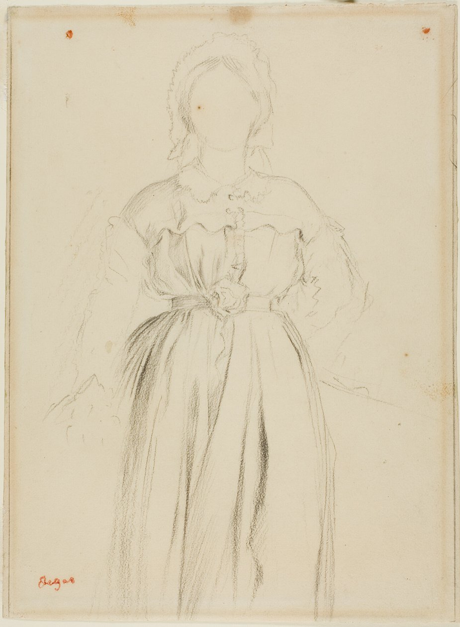Study for a Portrait of Marguerite de Gas by Hilaire Germain Edgar Degas