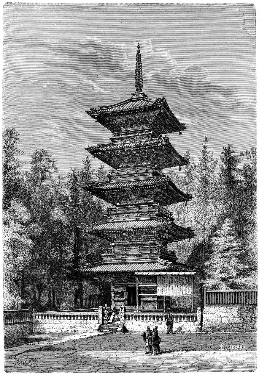 Buddhist Temple, Nikko, Japan by Hildibrand