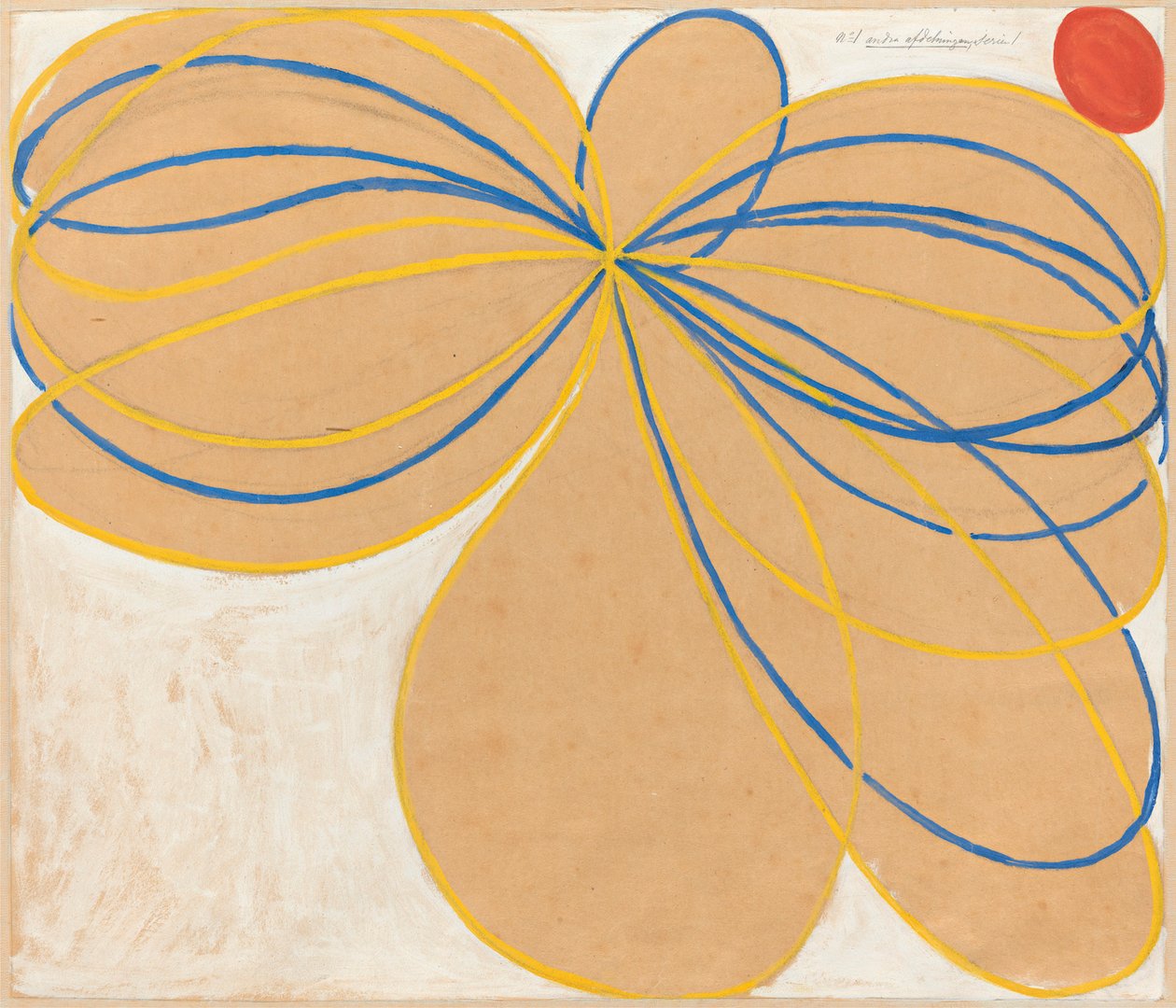 Group V, The Seven-Pointed Star, No. 1 (Seven-Pointed Star Series) by Hilma af Klint