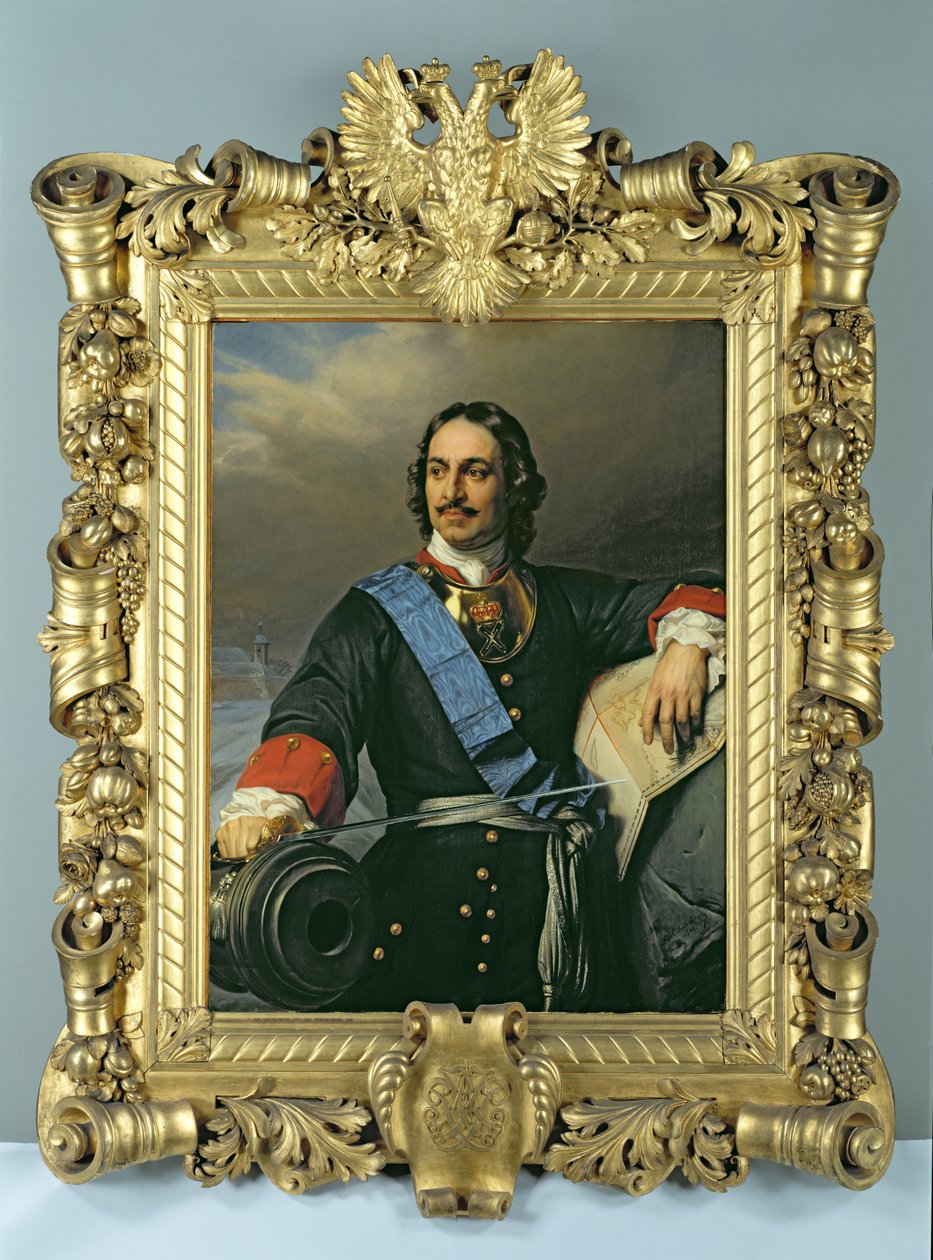 Peter I the Great (1672-1725) 1838 by Hippolyte Delaroche