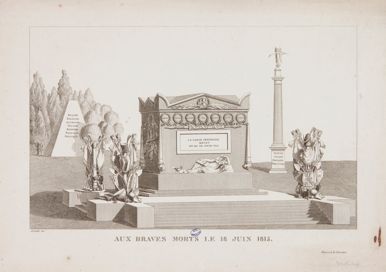 The Brave Dead of the 18 June 1815 by Hippolyte Lecomte