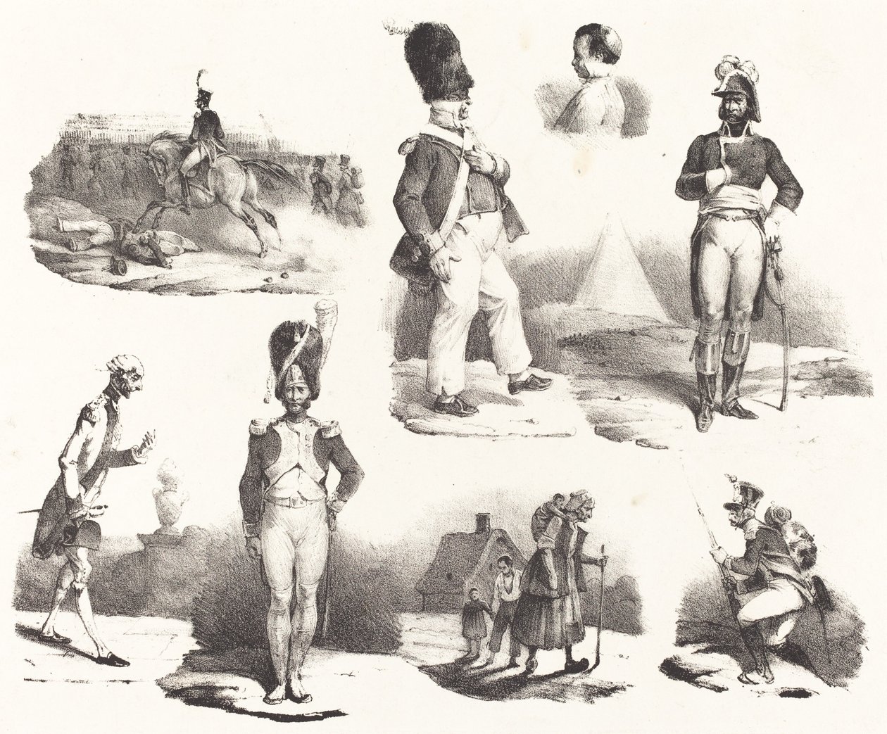Eight Vignettes by Hippolyte Bellange