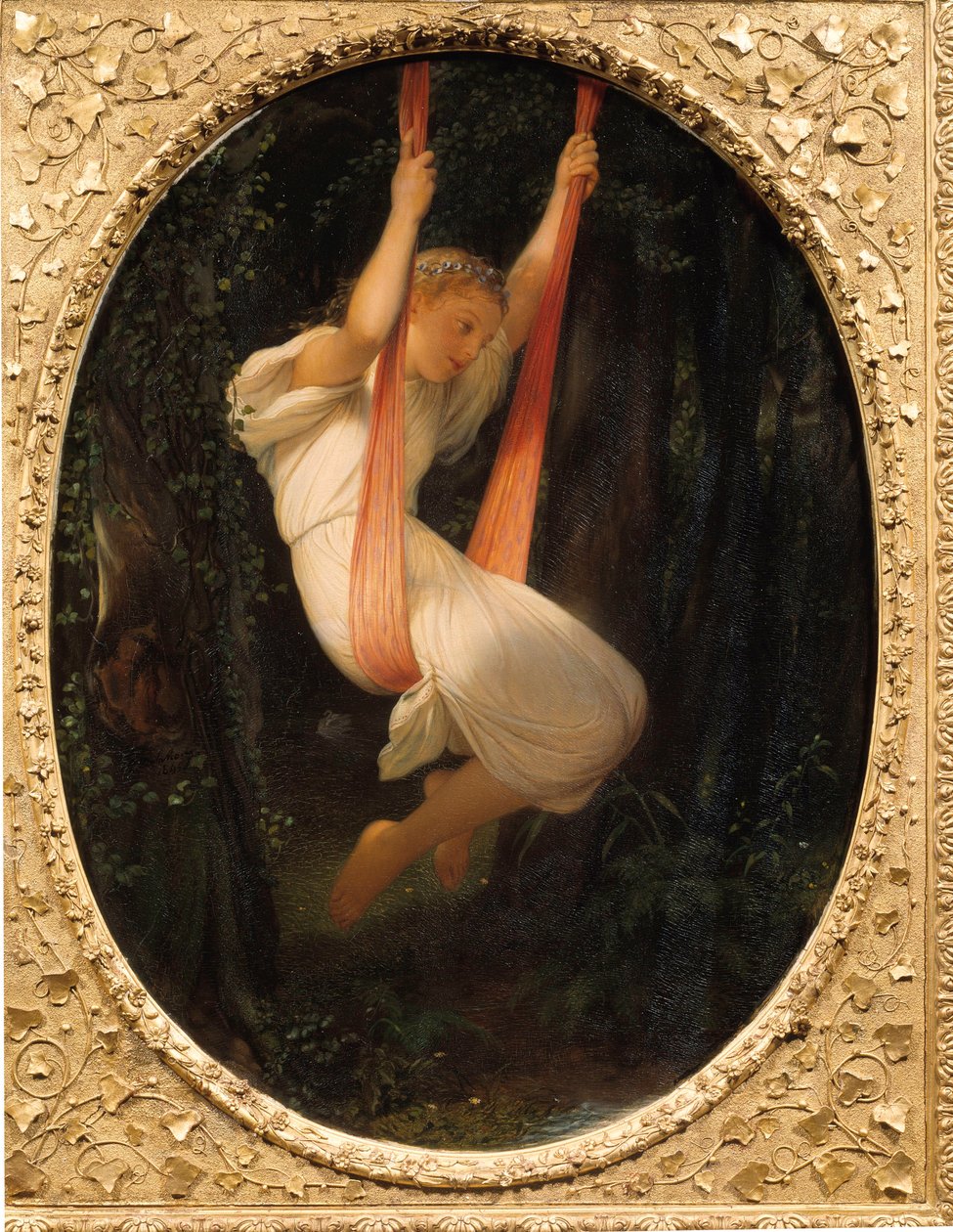Young Girl at the Swing by Hippolyte Delaroche