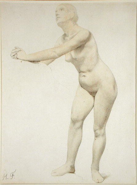Nude by Hippolyte Flandrin