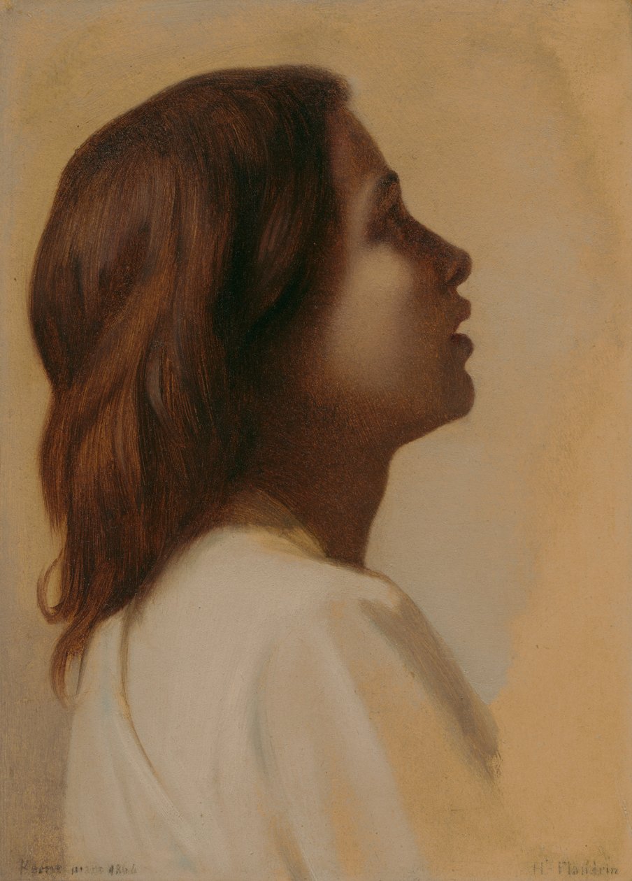 Study of an Infant, Head of an Angel by Hippolyte Flandrin