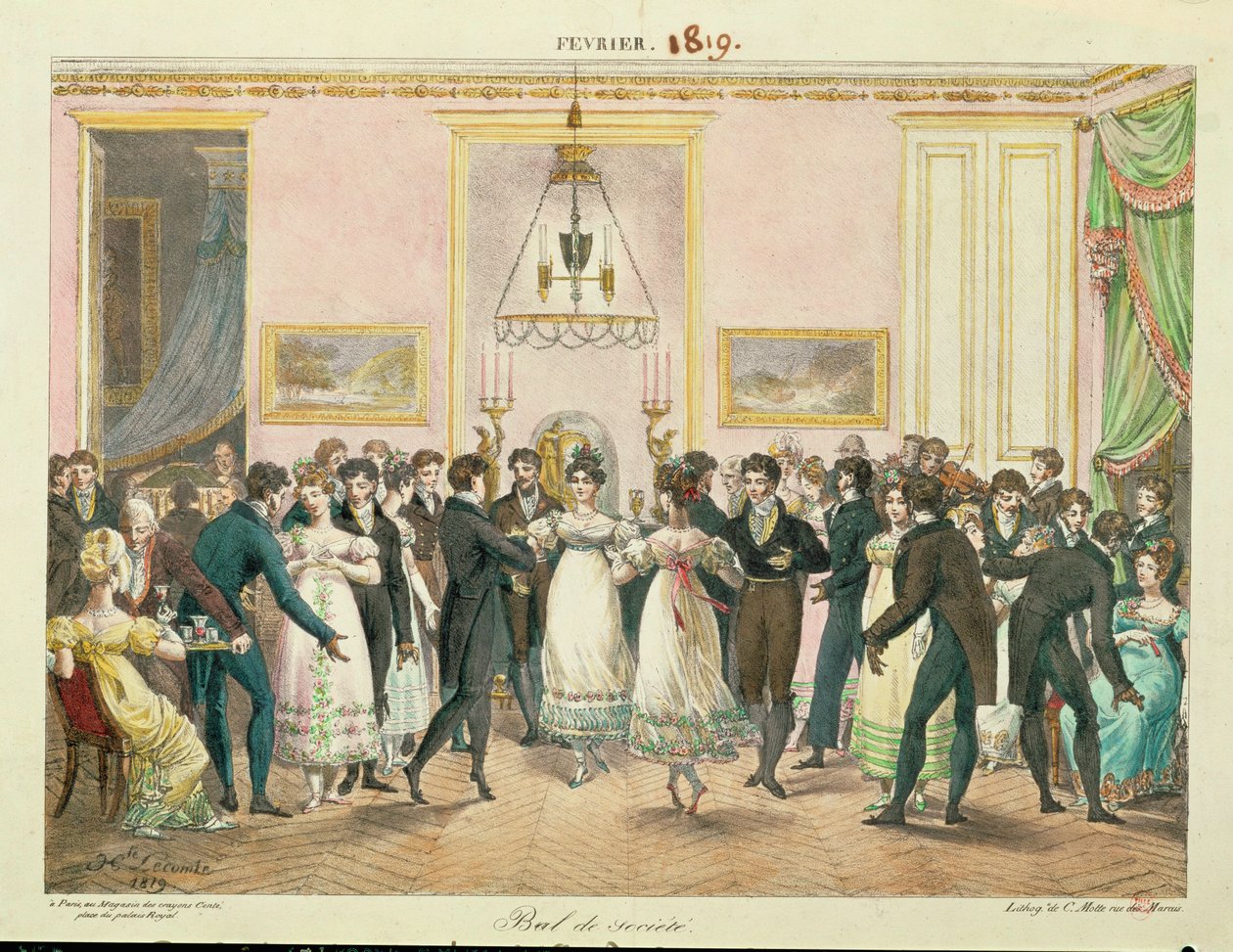 Society Ball by Hippolyte Lecomte