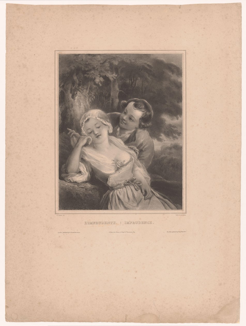 Girl with Young Lover (The Imprudent / Imprudence) by Hippolyte Louis Garnier