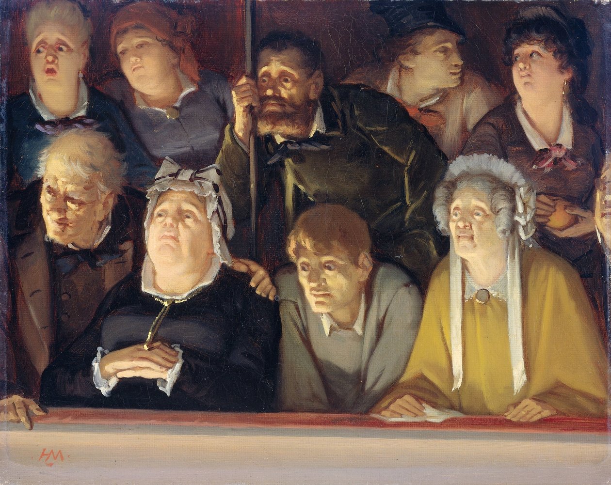 Theater Audience by Hippolyte Michaud