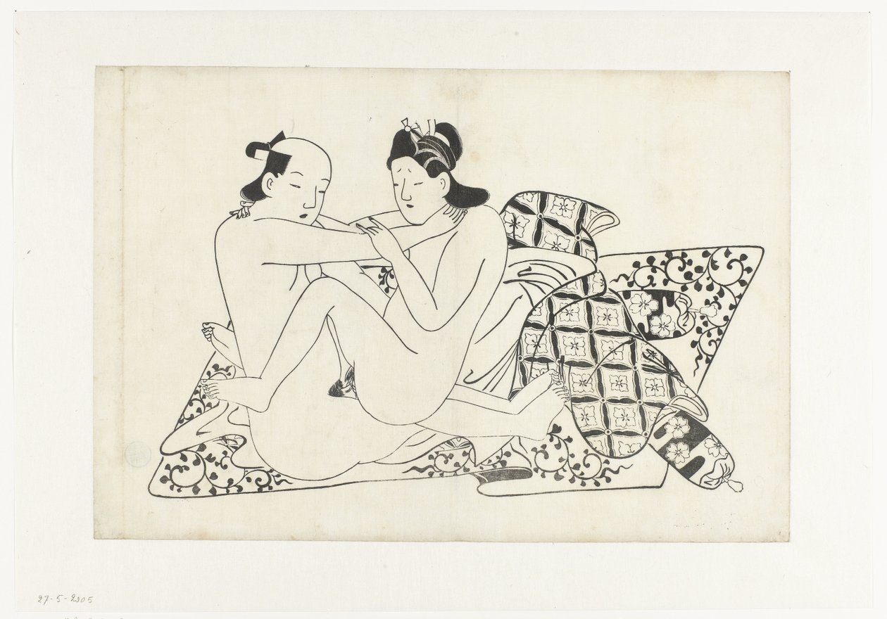 Erotic Scene by Hishikawa Moroshige (attributed to)