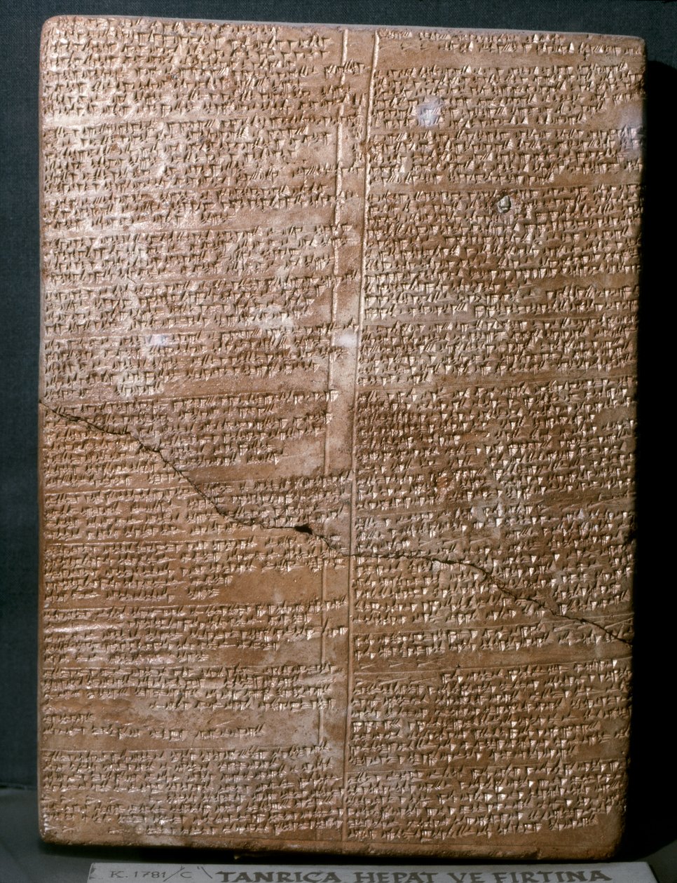 Ancient Orient Art (Hittite): Cuneiform Tablet in Hittite Language by Hittite