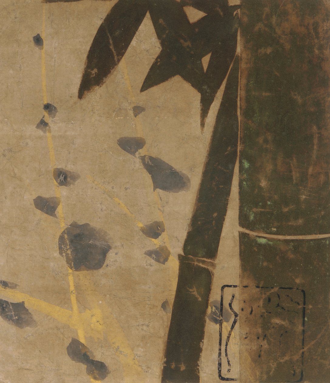 Plum and Bamboo, Edo Period, Late 16th-Early 17th Century by Hon