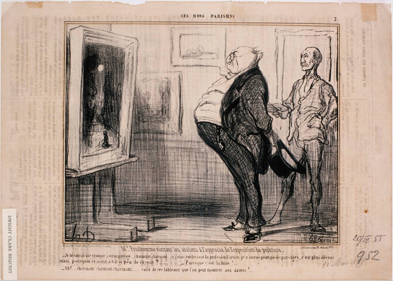 These Good Parisians - Mr. Prudhomme Visiting the Workshops by Honoré Daumier