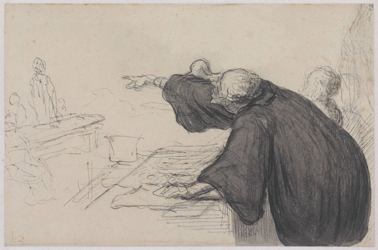 The Decisive Argument by Honoré Daumier