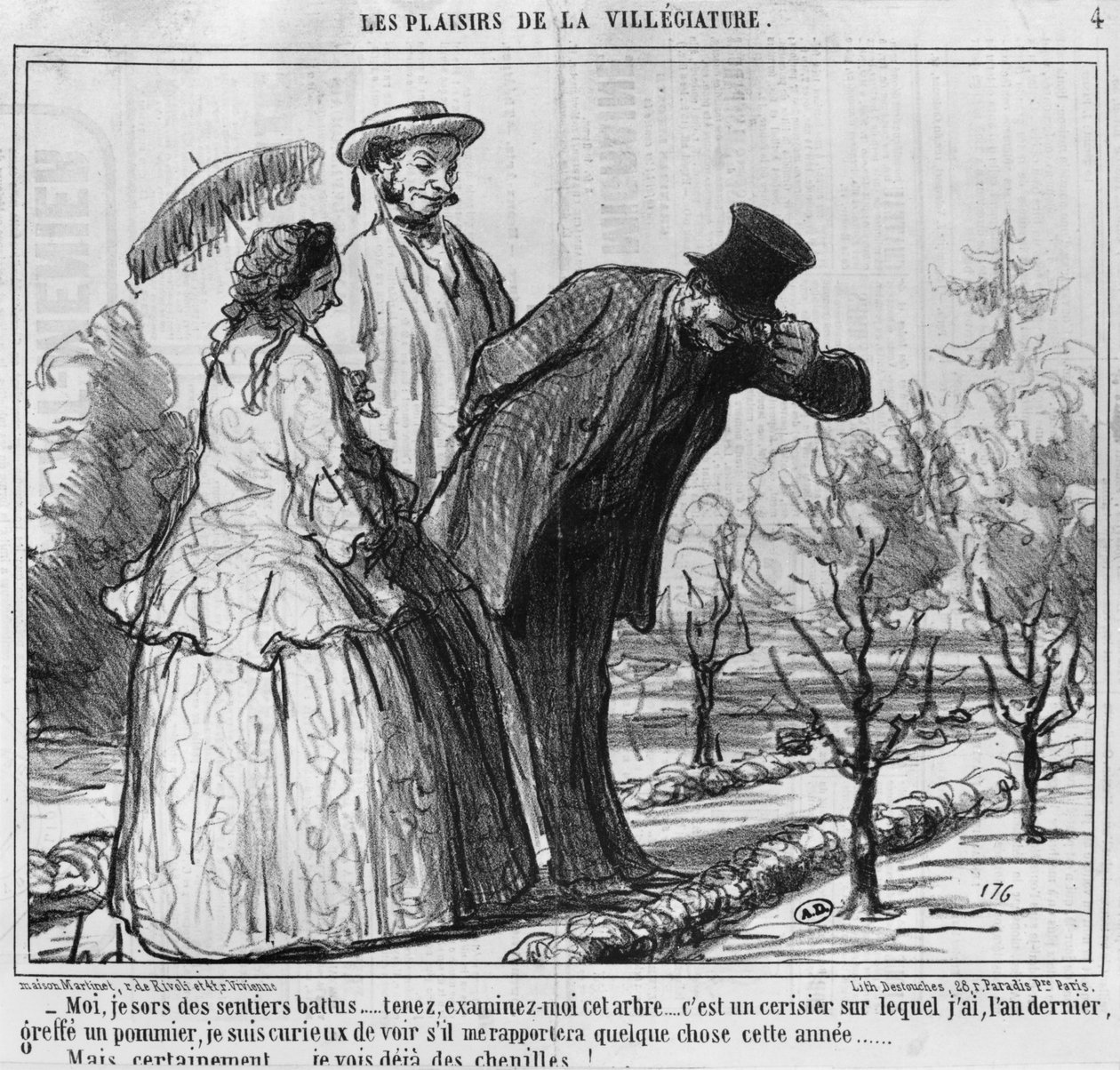 Les Plaisirs de la Villegiature, illustration from 