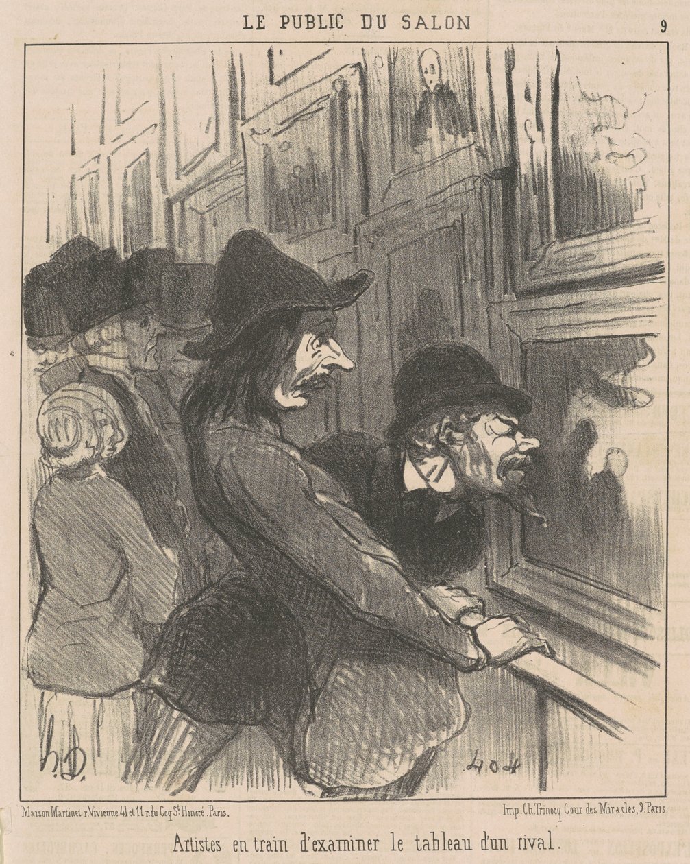 Artists Examining ... by Honoré Daumier