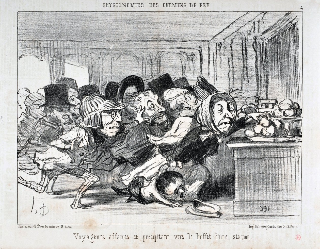 Artwork by Honore Daumier. Series 