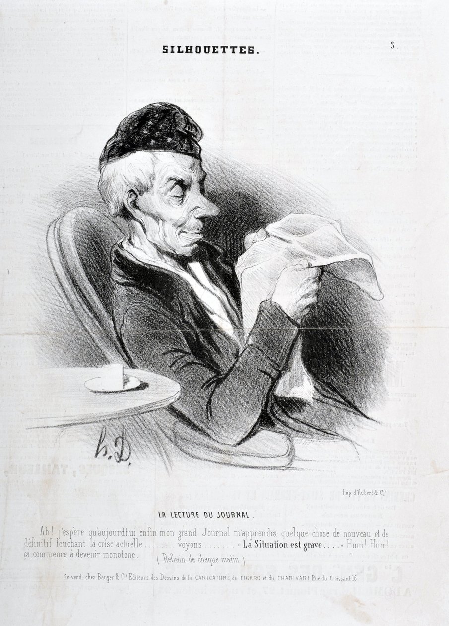 Artwork by Honore Daumier Charivari dates from 1840: Serie SOUXETTES 