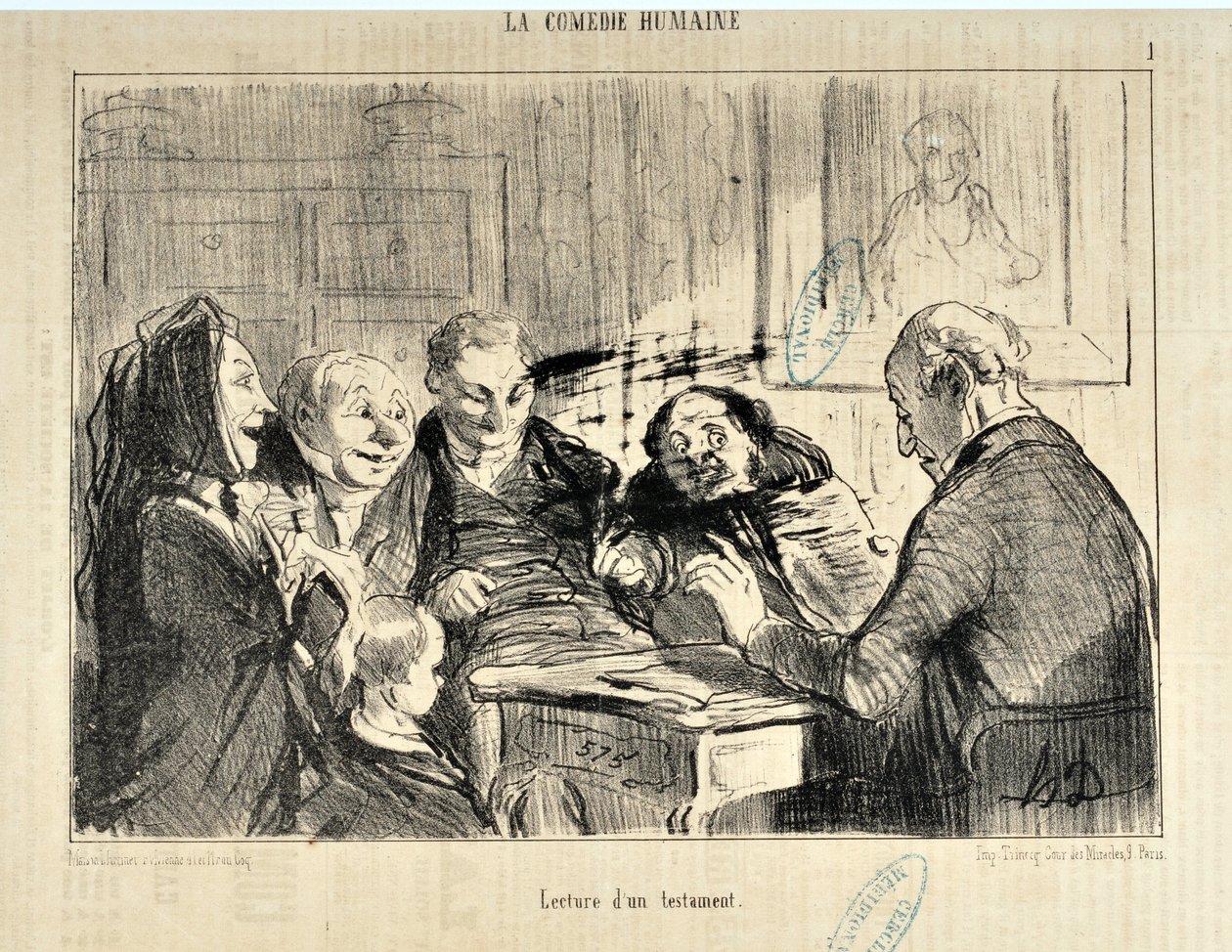 Artwork by Honore Daumier In 