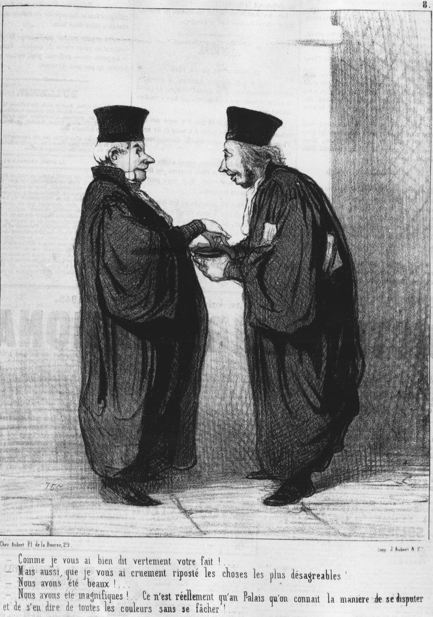 As I Told You Verily Your Fact!... by Honoré Daumier