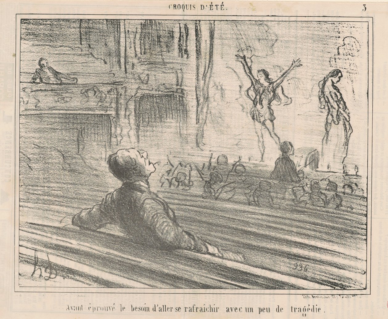 Feeling the Need to Refresh with by Honoré Daumier