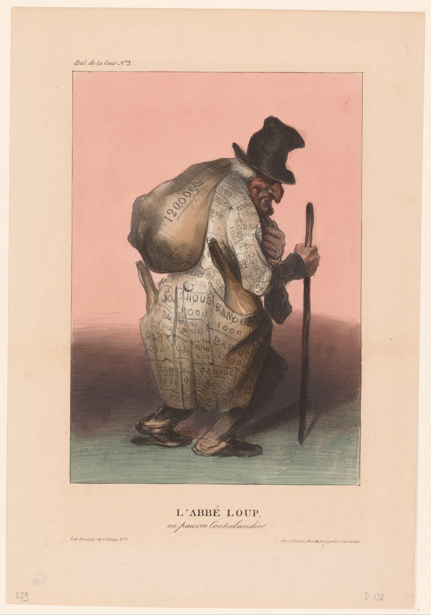 Baron Joseph-Dominique Louis as a Poor Smuggler by Honoré Daumier