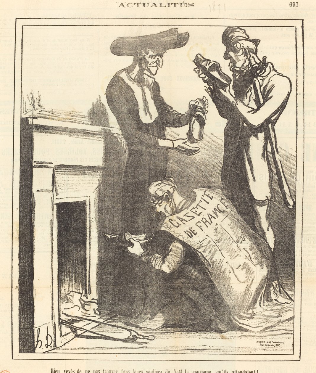 Very Annoyed Not to Find... the Crown... by Honoré Daumier