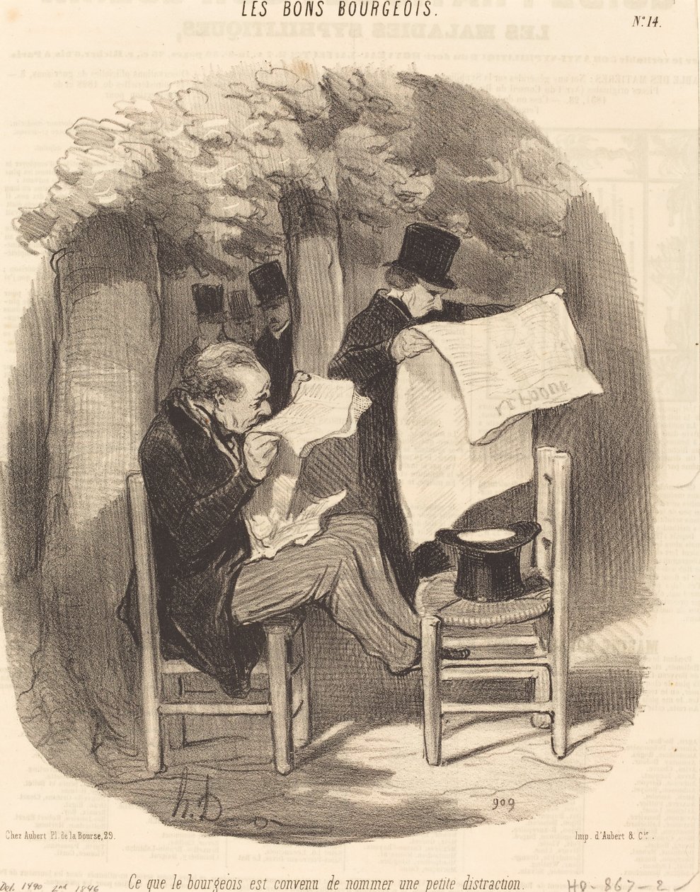 What the Bourgeois Agreed to Call a... Distraction by Honoré Daumier