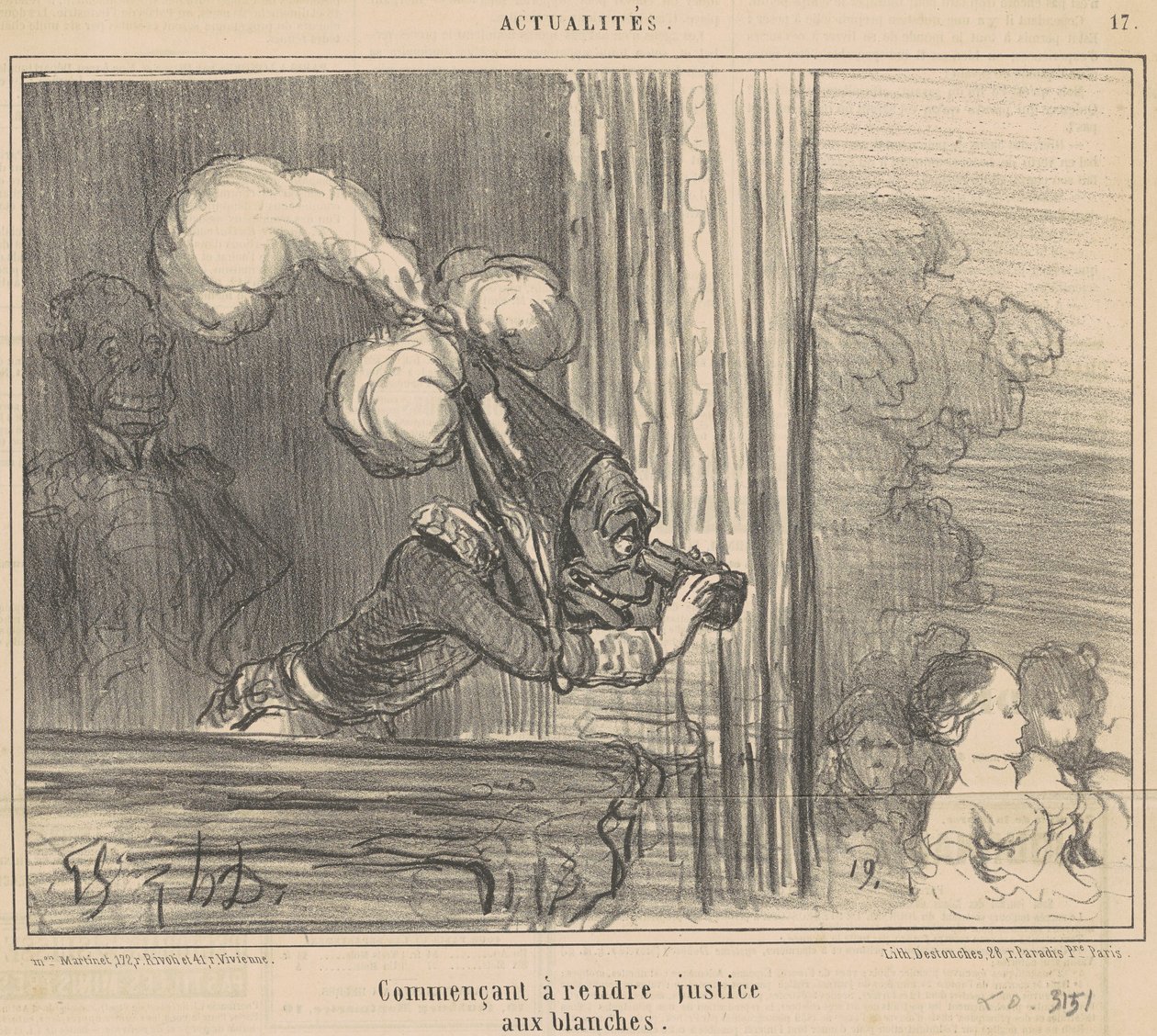 Starting to Do Justice to the Whites by Honoré Daumier
