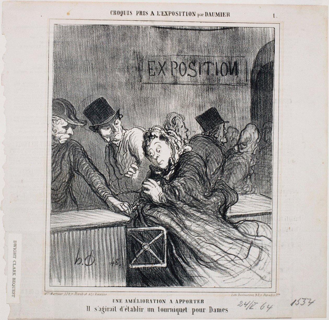 Sketch Taken at the Exhibition - An Improvement to be Made by Honoré Daumier