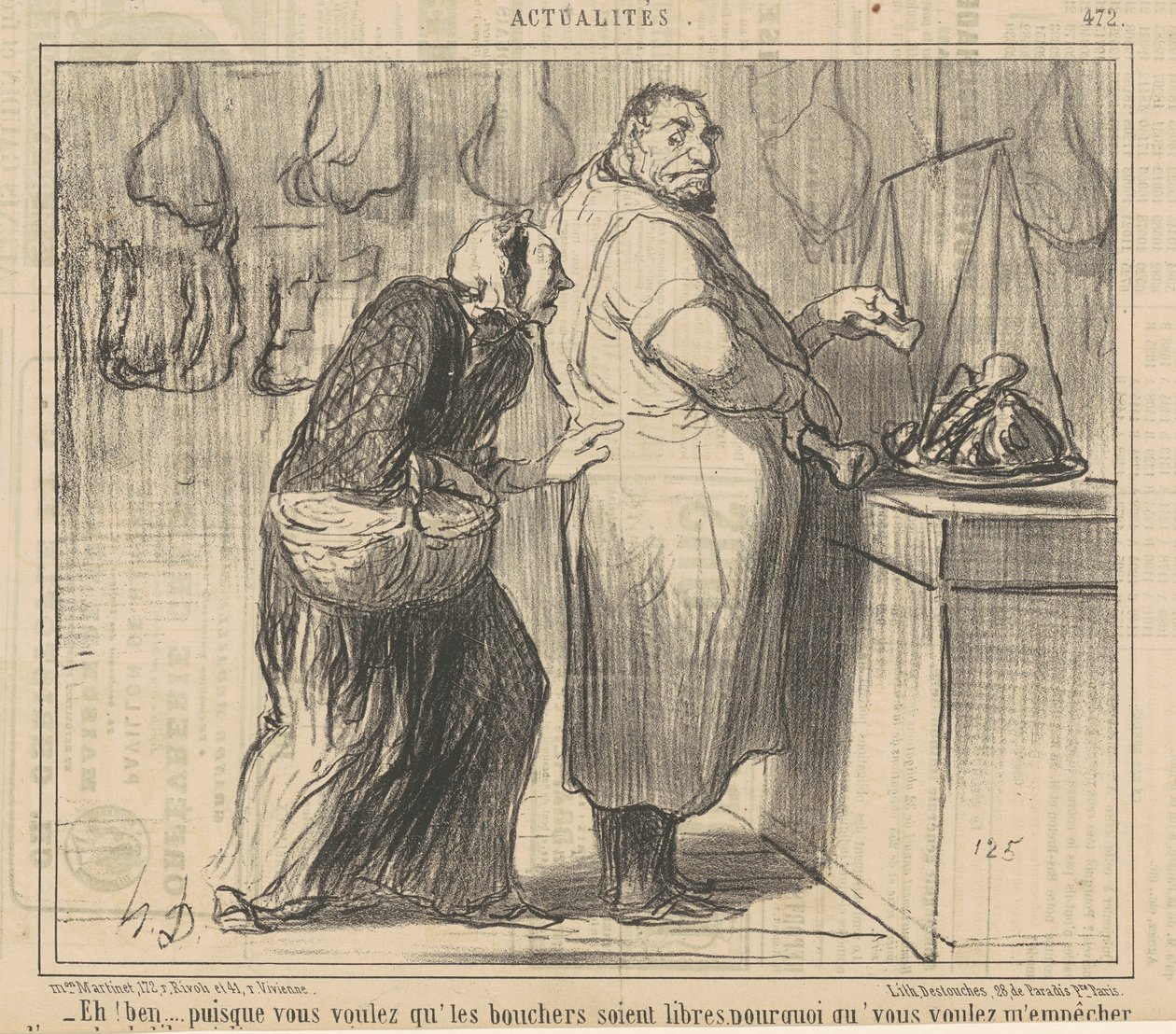 Eh! Well ... since you want the butchers ... by Honoré Daumier