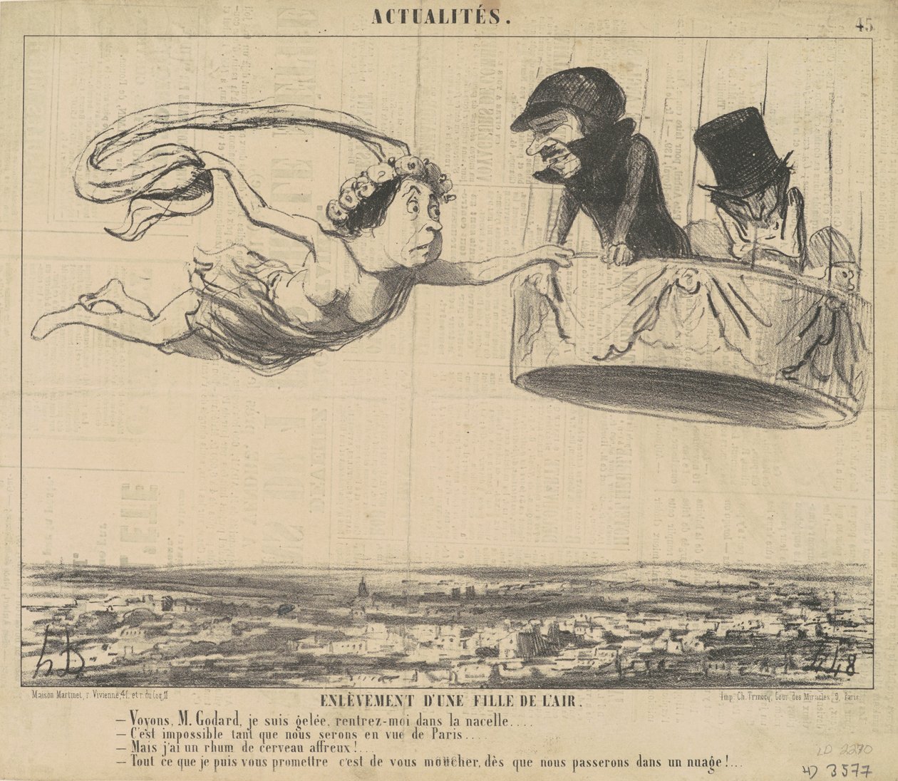 Abduction of a Daughter of the Air by Honoré Daumier