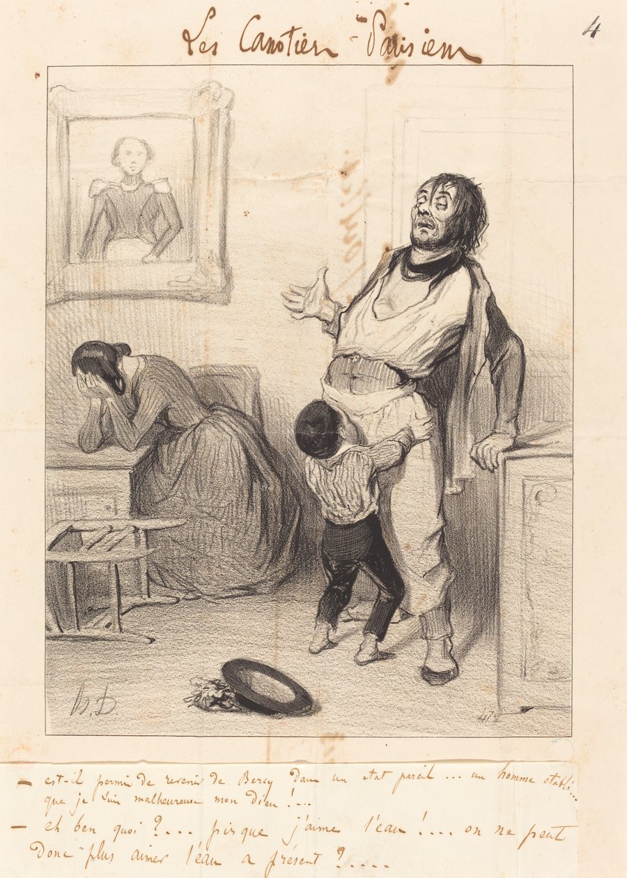 Is it allowed to return... in such a state... by Honoré Daumier