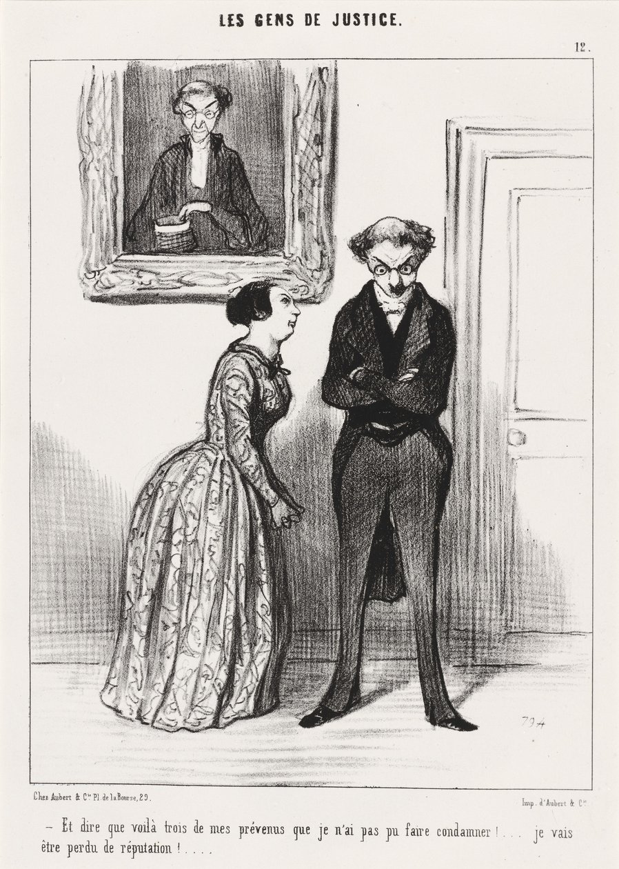 And to think that there are three... defendants that I could not convict!... by Honoré Daumier