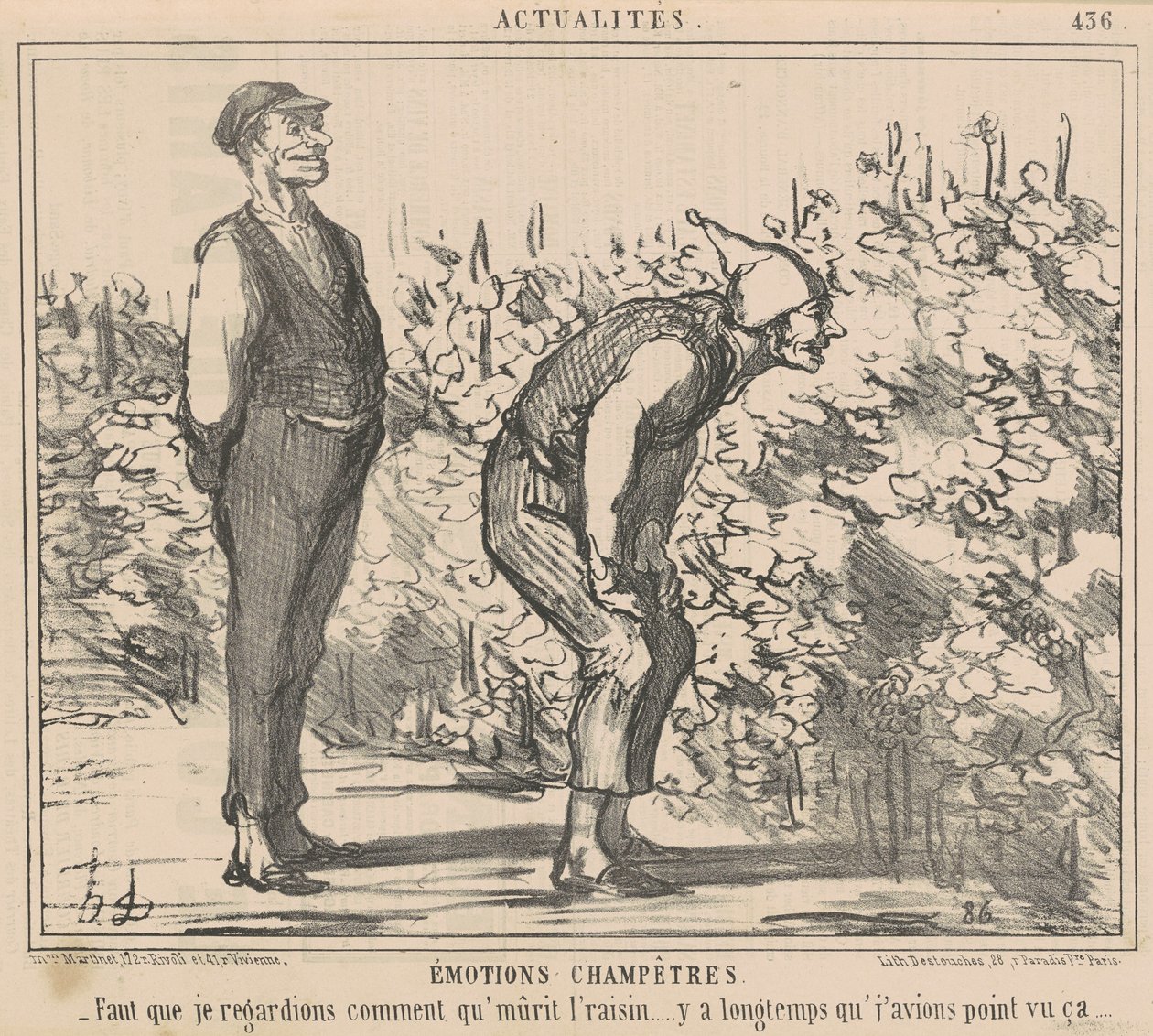 I Must See How the Grapes Ripen by Honoré Daumier
