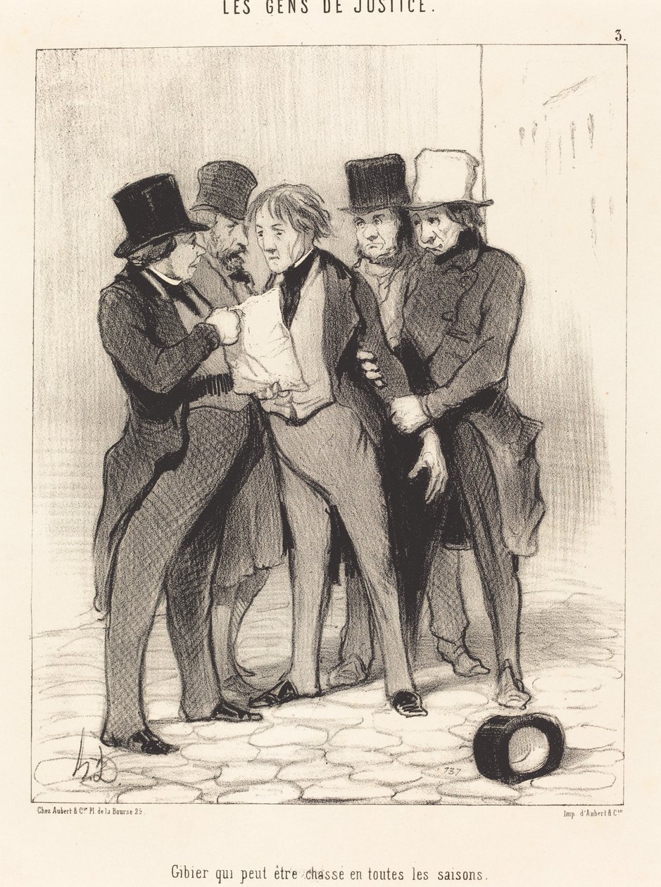 Game That Can Be Hunted in All Seasons by Honoré Daumier