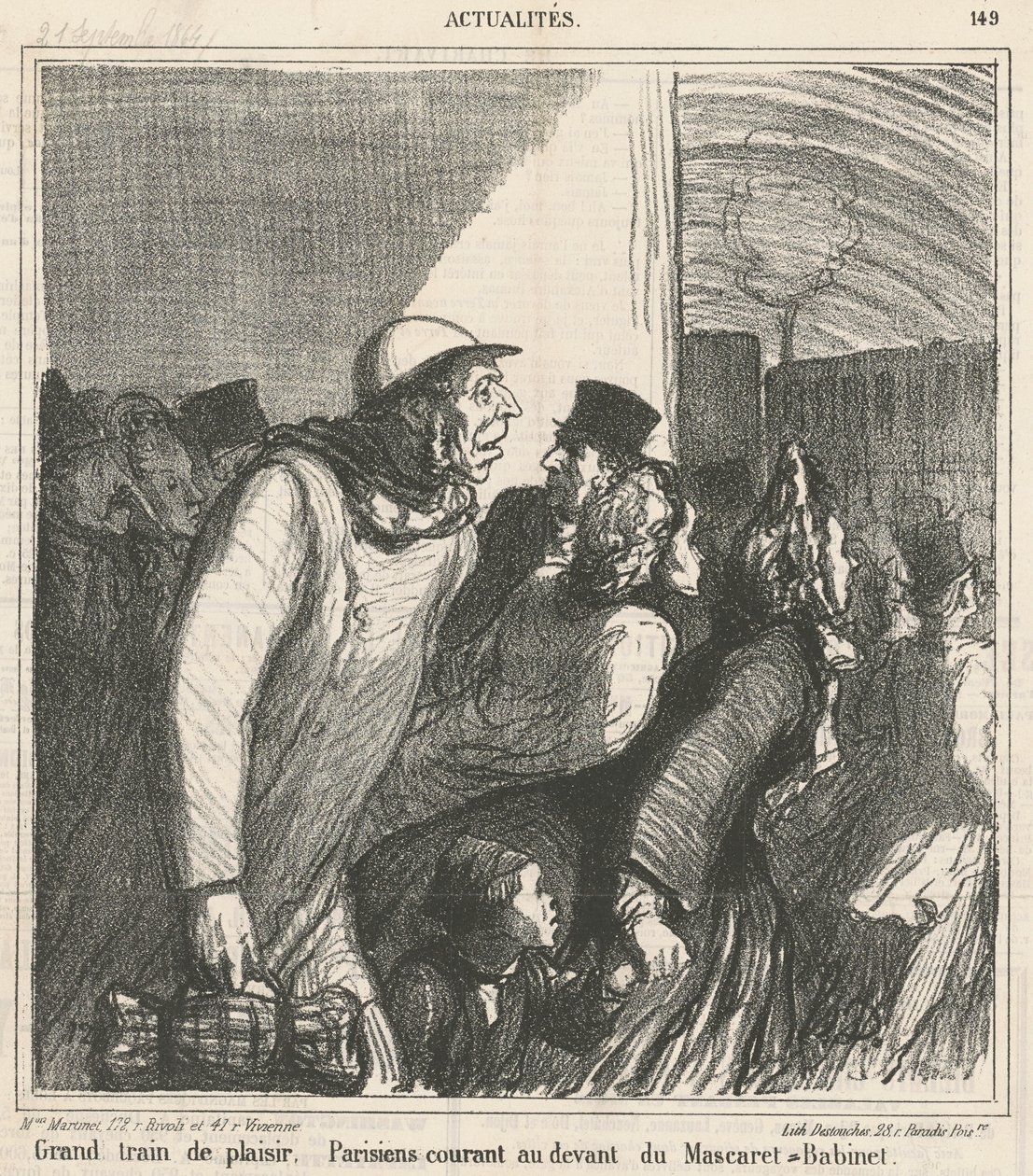 Great Pleasure Train by Honoré Daumier