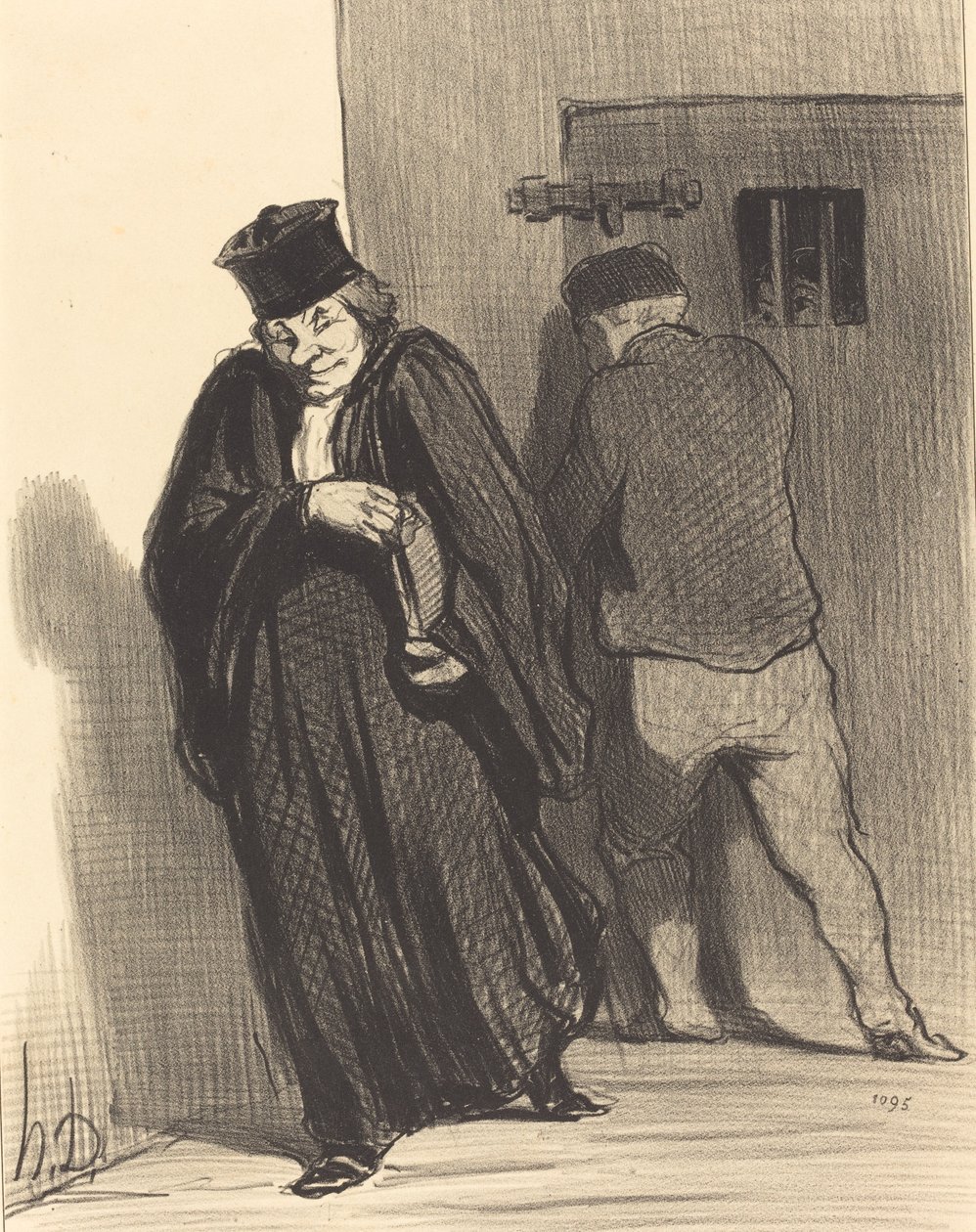 It seems... that my fellow is a great scoundrel... by Honoré Daumier