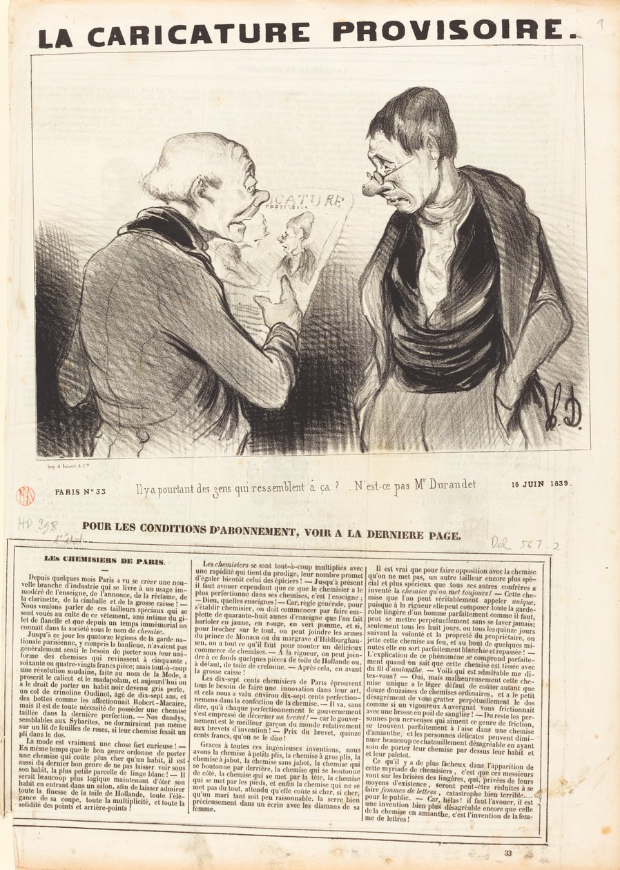 Yet there are people who look like that! by Honoré Daumier