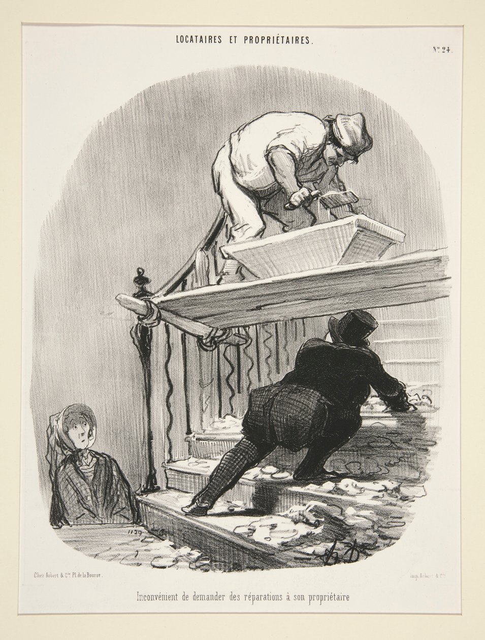 Inconvenient to Ask for Repairs from the Owner, from Tenants and Owners by Honoré Daumier