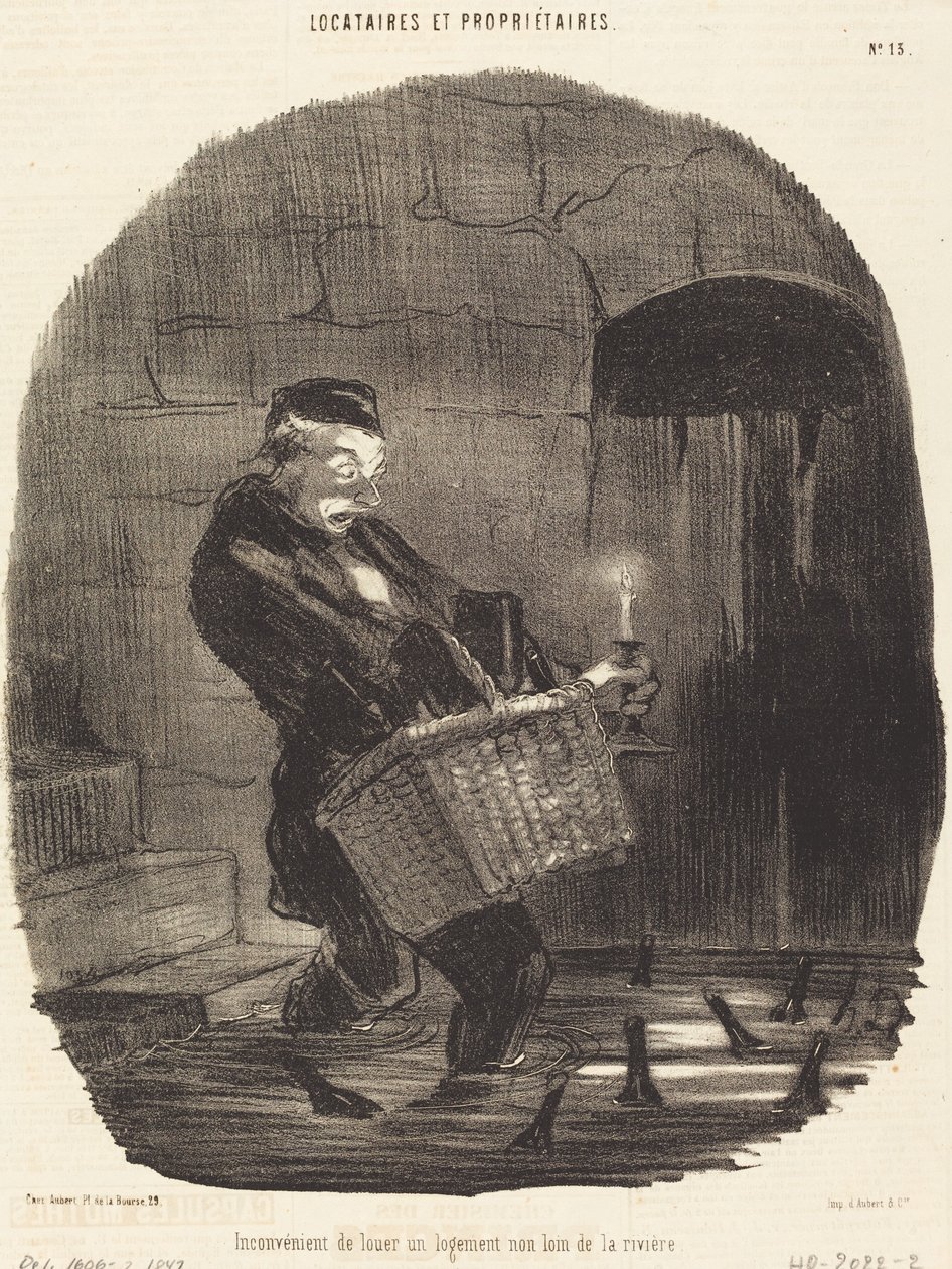 The Inconvenience of Renting... Not Far from a River by Honoré Daumier