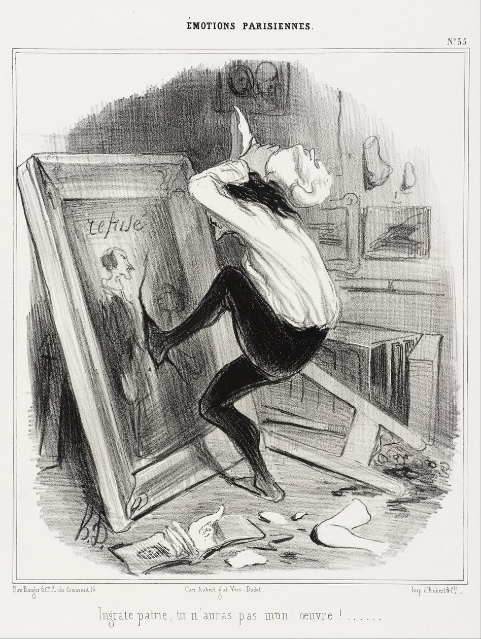 Ungrateful Homeland, You Will Not Have My Work! by Honoré Daumier