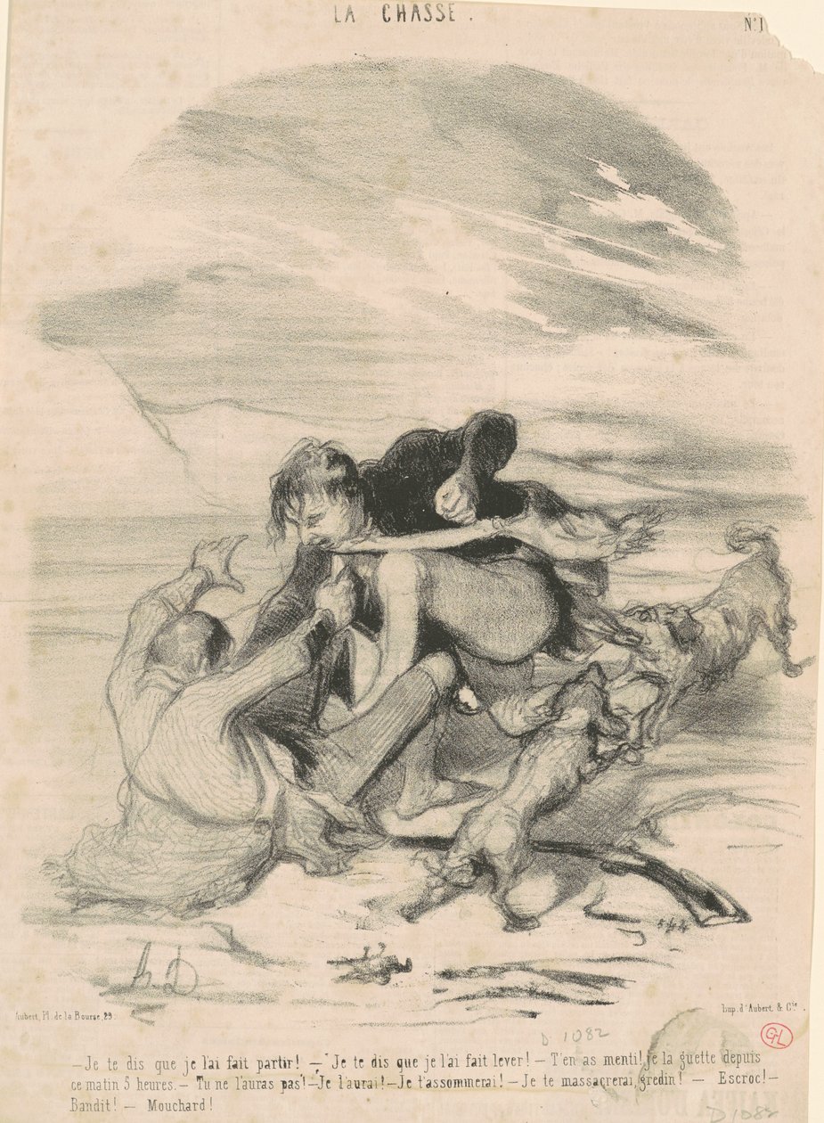 I tell you I made him leave by Honoré Daumier