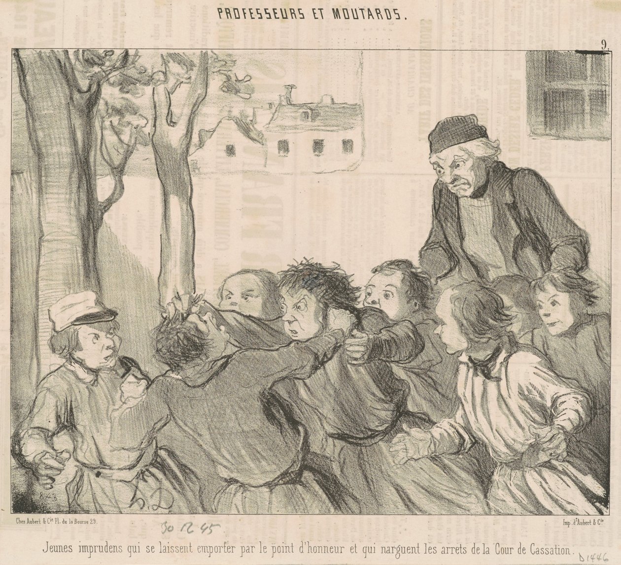 Young imprudent ones who let themselves be carried away ... by Honoré Daumier