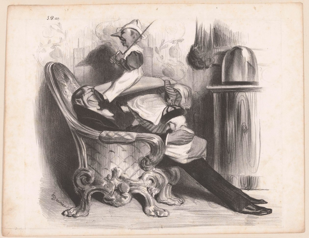 Caricature of Minister Antoine Maurice Apollinaire d