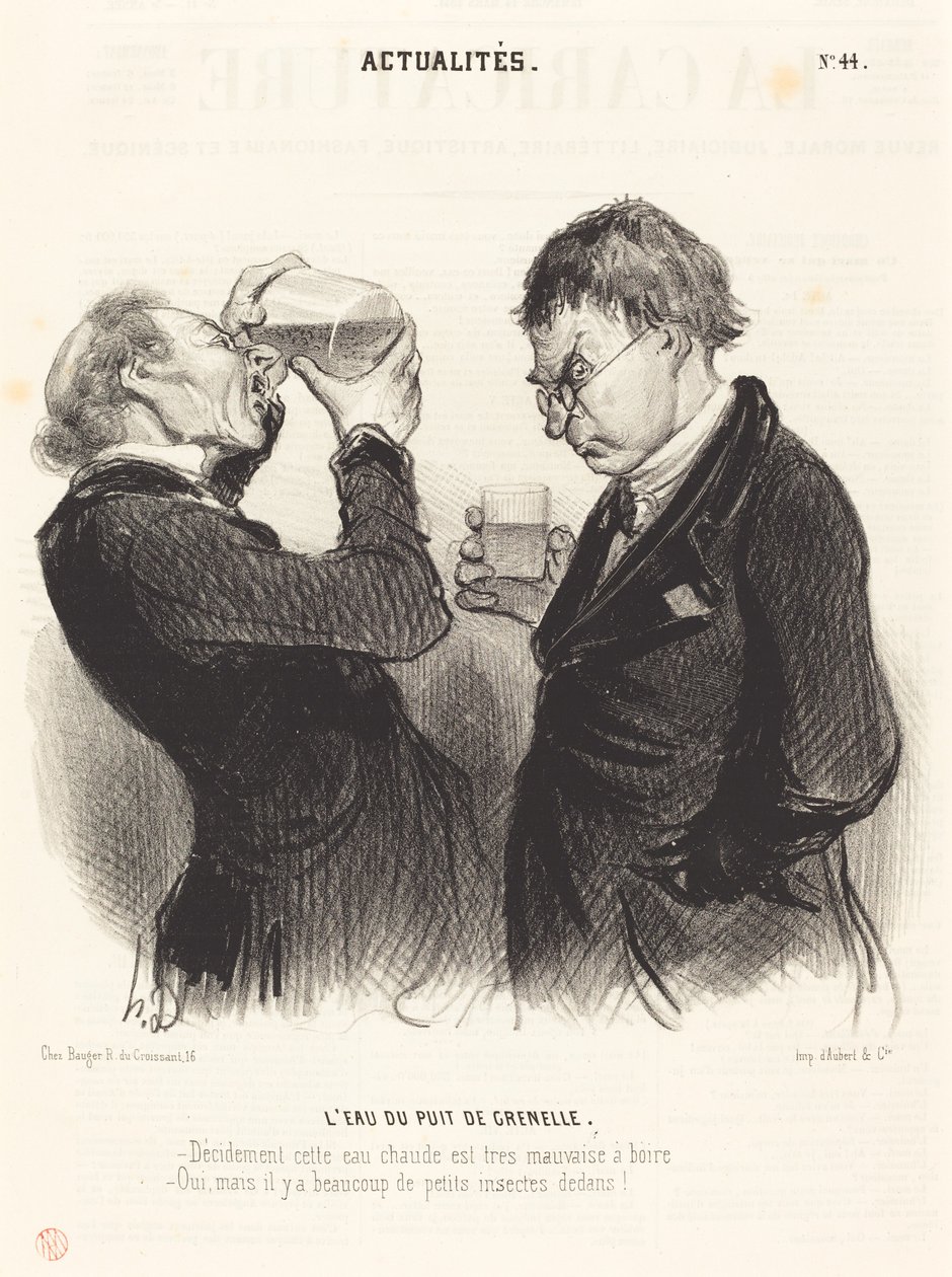 The Water of the Grenelle Well by Honoré Daumier