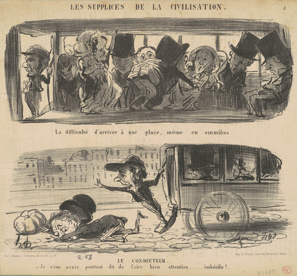 The Difficulty of Getting a Position by Honoré Daumier