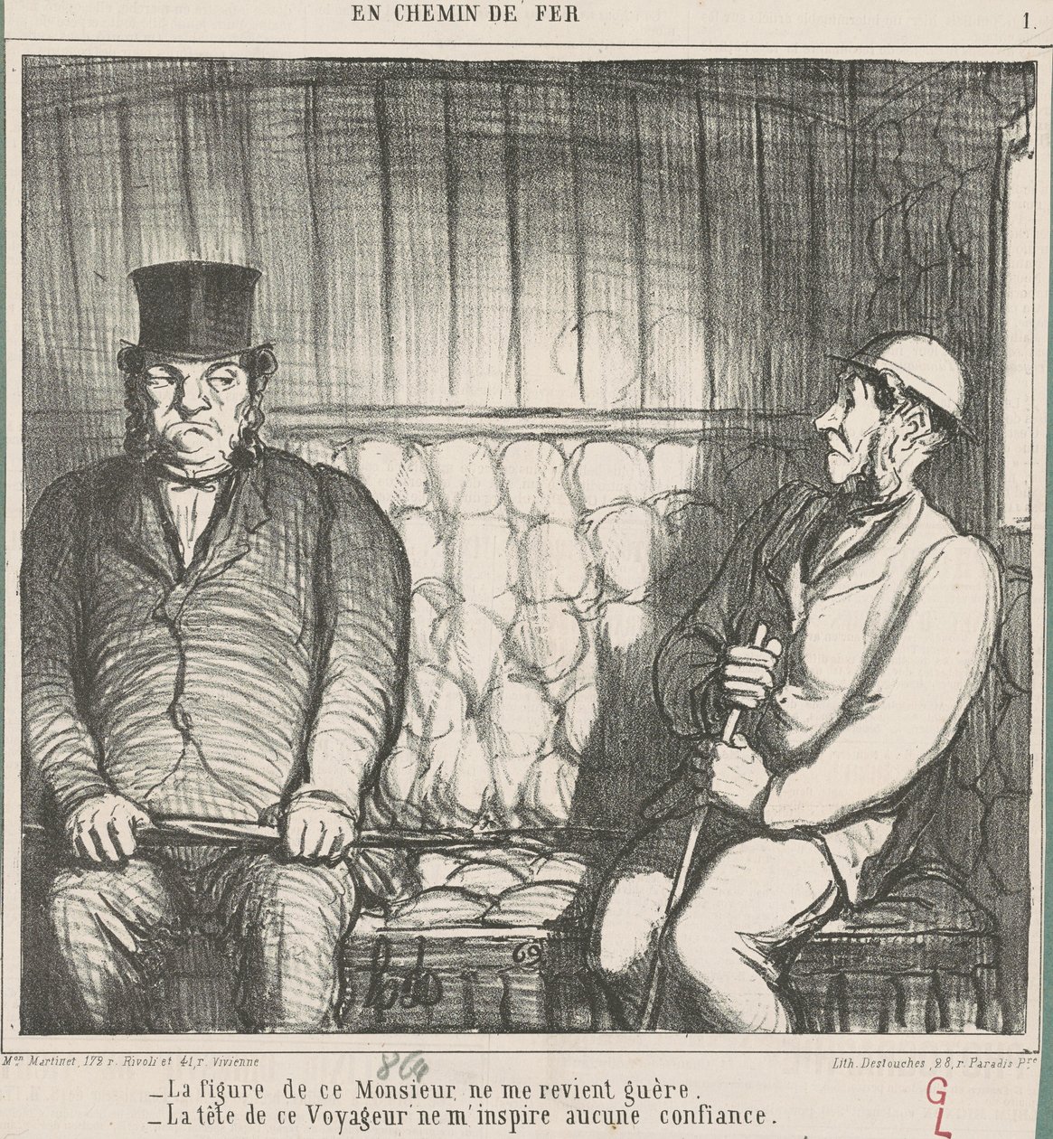 The Face of This Gentleman Hardly Appeals to Me by Honoré Daumier