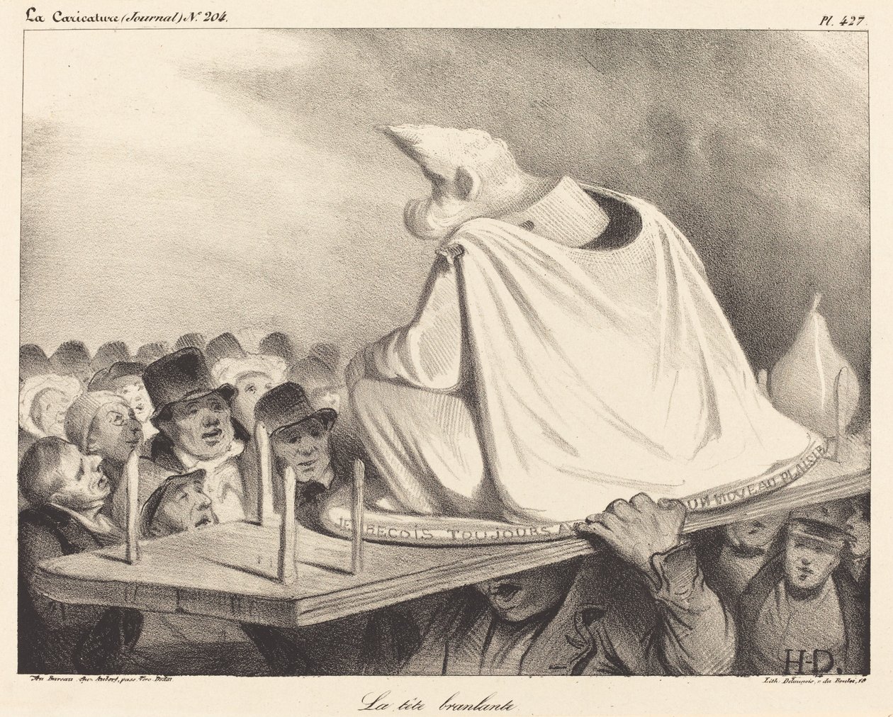 The Wobbly Head by Honoré Daumier